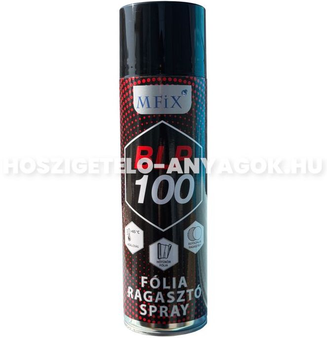 Hőtükör fólia ragasztó spray precíz rögzítéshez Mfix B-AN 100 hőtükör fólia ragasztó spray hőszigetelési munkákhoz
