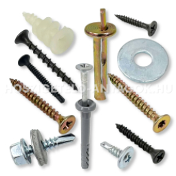 Csavarok, dübelek, bitfejek