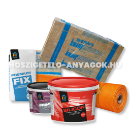 Vakolható kőzetgyapot Komplett Hőszigetelő rendszer + Revco Szilikon