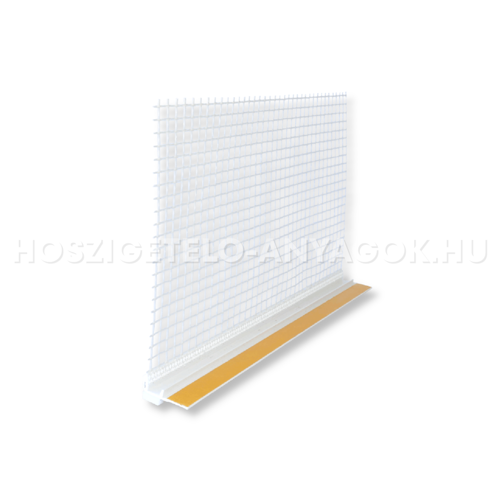 PVC hálós ablakcsatlakozó élvédő - 2,4 fm